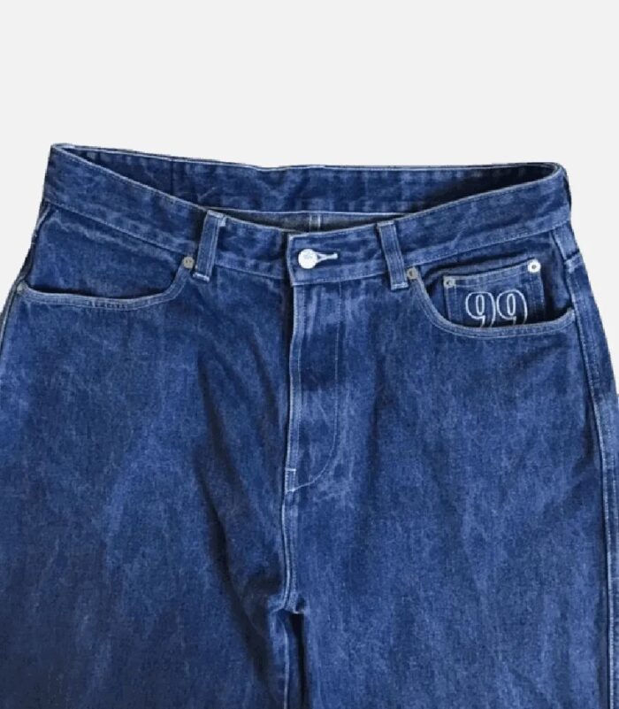 99 Based Logo Jeans Vintage Blau